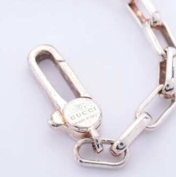GUCCI STATEMENT bracelet Double  G's!!! 925 Sterling Silver 🧡💚💛💙💜 - Picture 4 of 7